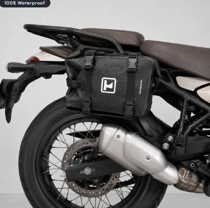 TAANC Terra Series Multi Use Adventure Bag 8L - Waterproof Motorcycle Crash Bar / Tail / Rear Rack Bag Carbon Black