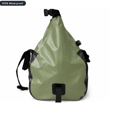 TAANC 40L Waterproof Motorcycle Tail Bag For Bike Touring, Adventure Riding, Camping & Travel | Universal Rear Seat Luggage | Terra Series | Green /Black
