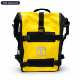 TAANC Terra Series Multi Use Adventure Bag 8L - Waterproof Motorcycle Crash Bar / Tail / Rear Rack Bag Yellow Black