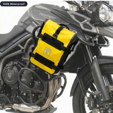 TAANC Terra Series Multi Use Adventure Bag 8L - Waterproof Motorcycle Crash Bar / Tail / Rear Rack Bag Yellow Black