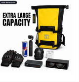 TAANC Terra Series Multi Use Adventure Bag 8L - Waterproof Motorcycle Crash Bar / Tail / Rear Rack Bag Yellow Black