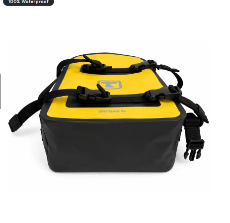 TAANC Terra Series Multi Use Adventure Bag 8L - Waterproof Motorcycle Crash Bar / Tail / Rear Rack Bag Yellow Black