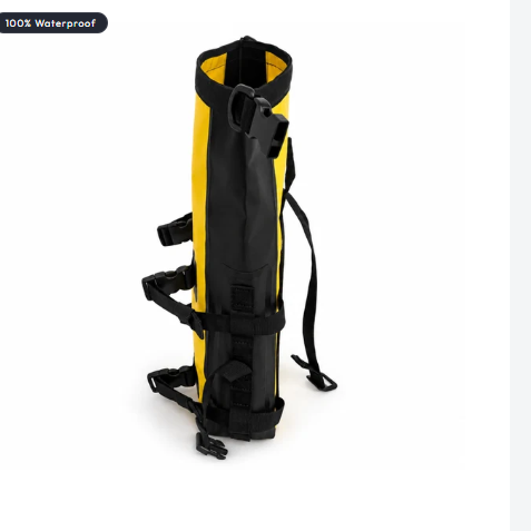 TAANC Terra Series Multi Use Adventure Bag 8L - Waterproof Motorcycle Crash Bar / Tail / Rear Rack Bag Yellow Black