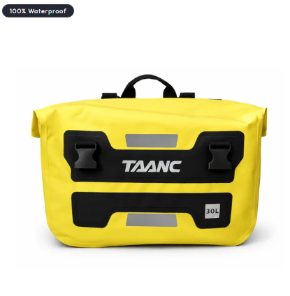 TAANC Terra Series Waterproof Motorcycle Saddle Bags 30L X 2- Adventure Touring Side Luggage Bags - Yellow