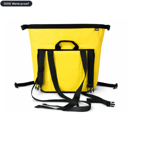 TAANC Terra Series Waterproof Motorcycle Saddle Bags 30L X 2- Adventure Touring Side Luggage Bags - Yellow