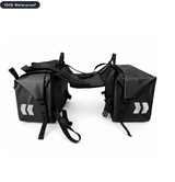 TAANC Terra Series Waterproof Motorcycle Saddle Bags 30L X 2- Adventure Touring Side Luggage Bags - Black