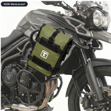 TAANC Terra Series Multi Use Adventure Bag 8L - Waterproof Motorcycle Crash Bar / Tail / Rear Rack Bag Green Black