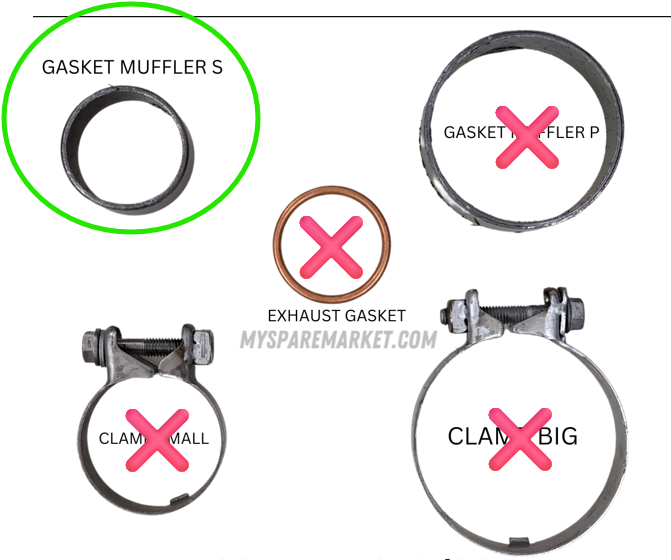 EXAUST GASKET BS6 -GASKET MUFFLER S - JP591033