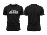 Cotton Signature Crew Neck T-Shirt – BLACK WITH GREY LOGO