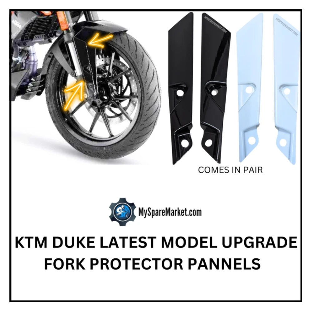 FRONT FORK PROTECTOR PANNELS - DUKE GEN 2 (WHITE)