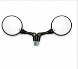 SPIKI CF Touring Mirrors (Pair) | 360 Degree Foldable Rear View Mirrors | Wide View | Universal Fit For Motorcycles
