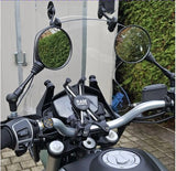 SPIKI CF Touring Mirrors (Pair) | 360 Degree Foldable Rear View Mirrors | Wide View | Universal Fit For Motorcycles