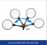 SPIKI CF Touring Mirrors (Pair) | 360 Degree Foldable Rear View Mirrors | Wide View | Universal Fit For Motorcycles