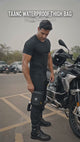 TAANC WP Waterproof Motorcycle Thigh Bag /- TPU Riding Leg Bag For Adventure Touring, Hiking & Travel - Black