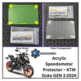 Acrylic Speedometer Screen Protector - Duke 250 / 390 Gen 3 - Clear - ASPCLKT004