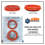 FORK OIL SEAL KIT - PRO MODEL - YJP40003